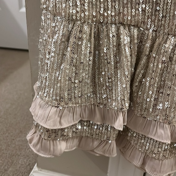 THML ruffle sequin peplum top - Picture 9 of 11